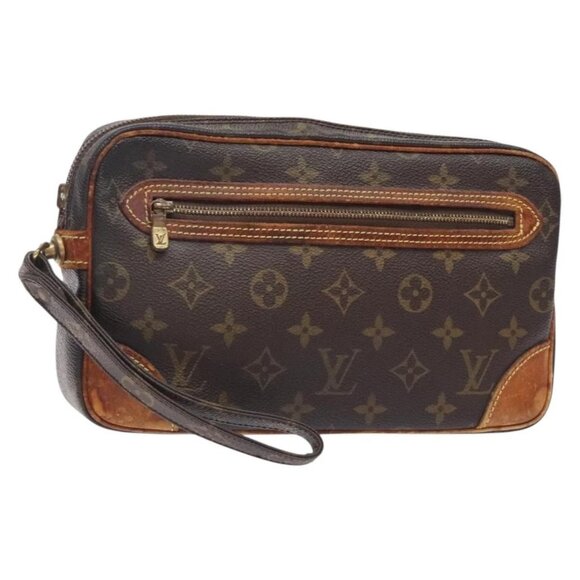 LOUIS VUITTON Monogram Marly Dragonne GM Clutch Bag - Picture 1 of 16